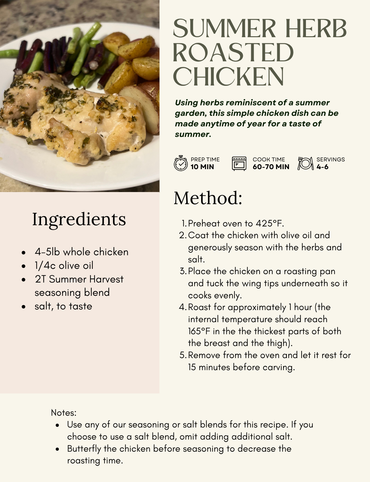 Summer Harvest Seasoning Blend